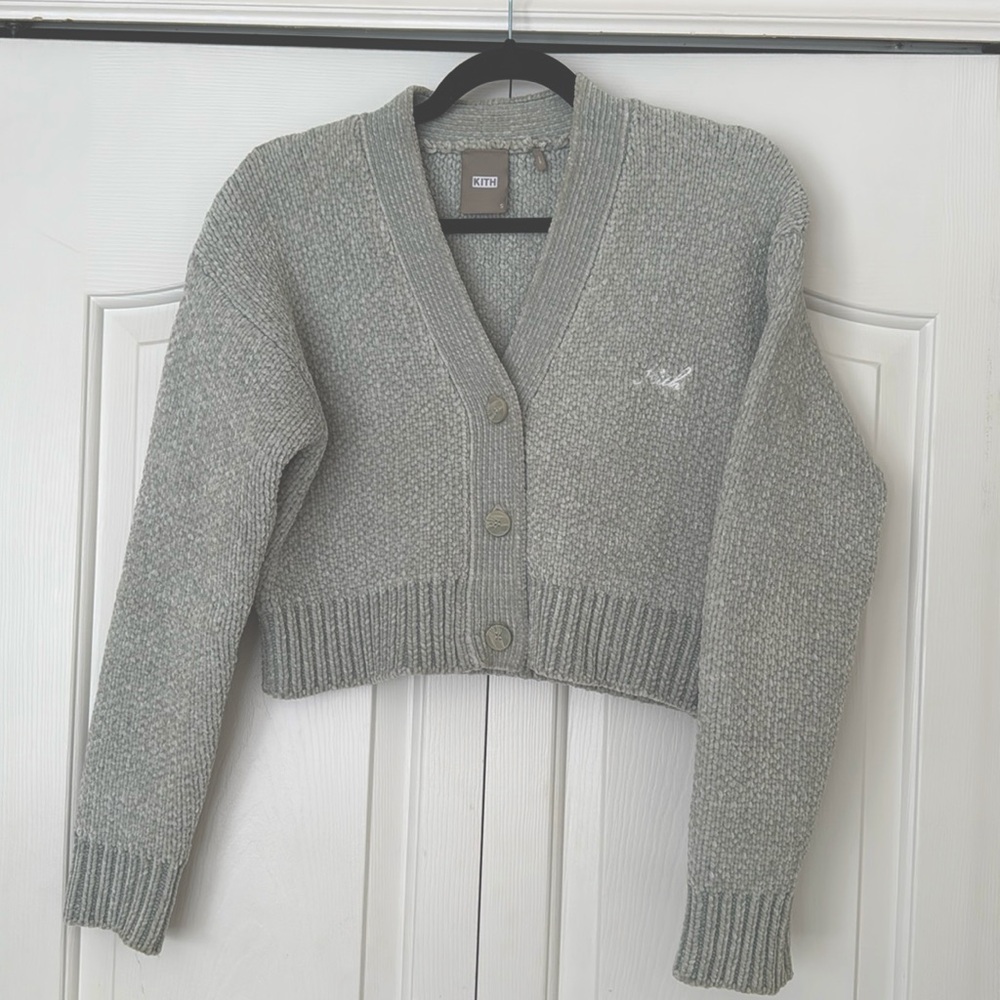 KITH cropped cardigan. Size small. Beautification color for spring.